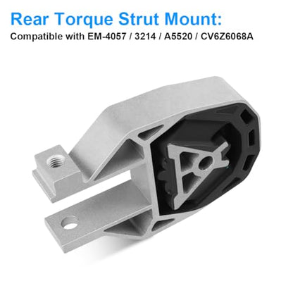 Engine Mount Transmission Motor Kit Replacement for Ford Escape L4 2.0L - size: 3PCS-Compatible with 13-16 Ford Escape 2.0L 2.5L