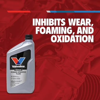 Valvoline Power Steering Fluid, Maintains Performance & Condition, Prevents Squealing, Inhibits Wear & Oxidation, Meets GM 1050017, Chrysler 5931 & Ford M2C195-A, 32oz - size: 32 fl oz