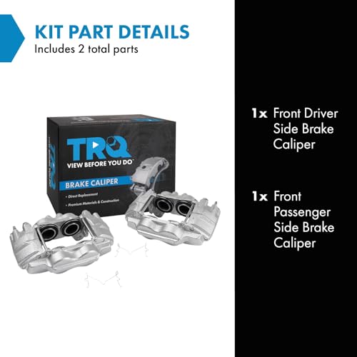 TRQ Front 2 Piece Brake Caliper Set - style: CLA35380