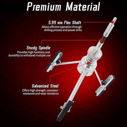 7PCS Cylinder Hone Tool Set, Adjustable for 3/4" to 7" Cylinders - size: 7pc Set