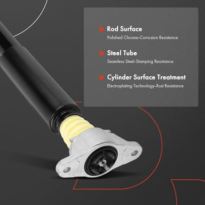 A-Premium Rear Shock Absorbers with Top Mount, Set of 2