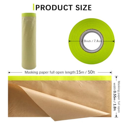 Masking Paper, 20" X 150feet, Tape and Drape - style: 3 pack(20")