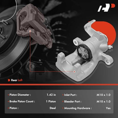 A-Premium Rear Left Driver Disc Brake Caliper without Bracket - style: Rear Left Wheel (Driver Side)
