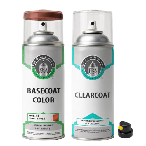 ERA Paints - PLB/KLB - Copper Pearl for JEEP Exact OEM Color Match Automotive Touch Up Paint for Cars - Spray Paint with Premium Spray Nozzle - Essential Kit - Made in USA - style: Spray - Essential Kit
