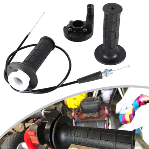 Motorcycle Throttle Universal Throttle Cable Kit Throttle Cable Clamp Twist Throttle for Mini Bike ATV ATC Quad Pit Dirt Doodlebug Bike Baja MB165 MB200 5.5hp 6.5hp 196cc 200cc 7/8" 22mm Handlebar