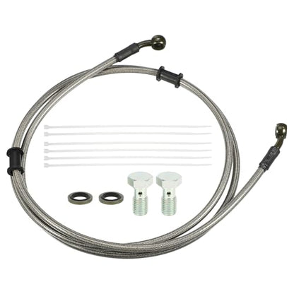 uxcell 1 Set 1.9m 6.23ft Motorcycle Hydraulic Brake or Clutch Line Hose Universal for Motorcycle Dirt Bike ATV Moped Scooter with Screws - size: 190CM