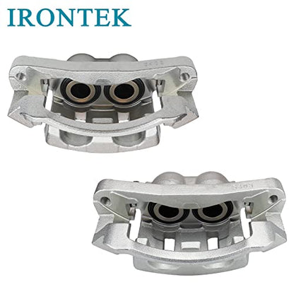 IRONTEK 18B4790 18B4791 Front Driver&Passenger Side Brake Caliper for Ford - color: Front Left+Right