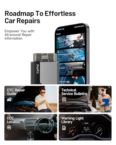 TOPDON Carpal Bluetooth Car Code Reader, All System Scanner, iOS & Android