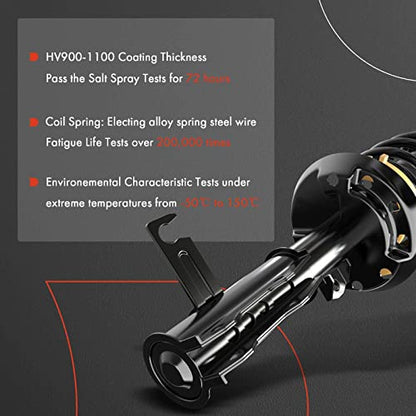 A-Premium Front Complete Strut Assemblies with Coil Springs, Set of 2 - style: Front Struts CR-V 2002-2006