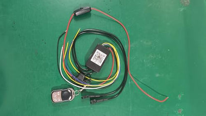 Replacement High Power Controller with Brake Turn Signal Smart Energy-Saving Functions APP/RF Remote, 4Pin Control Box with Switch Fuse for Double Row Motorcycle RGB LED Underglow Lights - size: 150W