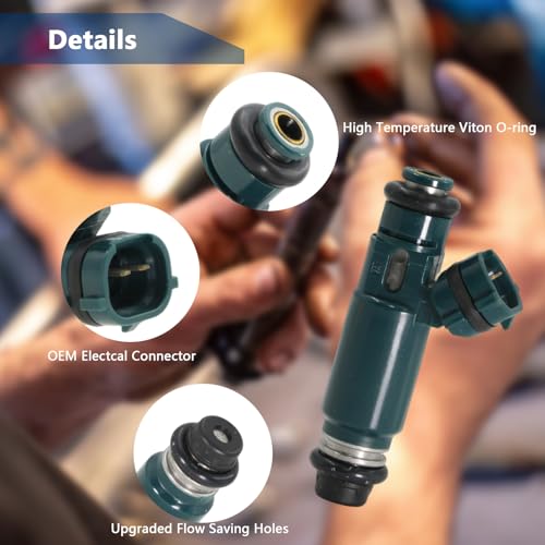 Set of 4 Fuel Injectors FJ468 Compatible with Nissan Altima Sentra - color: Set of 4, size: FJ468