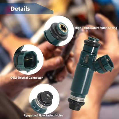 Set of 4 Fuel Injectors FJ468 Compatible with Nissan Altima Sentra - color: Set of 4, size: FJ468