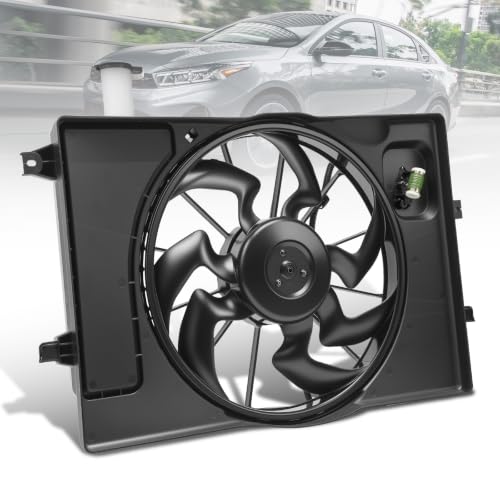 Engine Cooling Radiator Fan Assembly Fit for Hyundai Elantra 2017-2020, Elantra GT 2018-2020, Kia Forte 2019-2022, Reference Number 623820, 620-984, 25380F2000, 25380M6000, HY3115156 - size: 623820, HY3115156