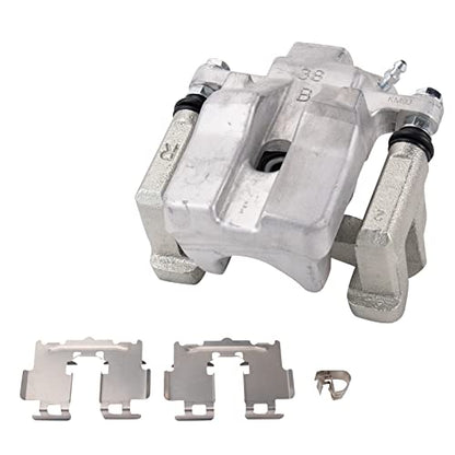 TRQ Rear Driver and Passenger Side Brake Caliper Set Hardware Brackets - style: CLA32287