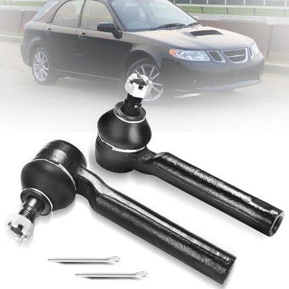 2pc ES3712 Front Outer Tie Rod End Compatible with 2005-2006 Saab 9-2X, 1993-1995 Subaru Impreza AWD, 1996-2016 Impreza, 1993-2014 Legacy, 1998-2022 Forester, 2006-2007 B9 Tribeca - size: ES3712