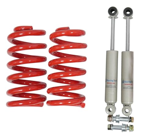 3" Front Lowering Springs RED w/Shocks For 63-86 Chevy C10