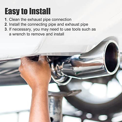 X AUTOHAUX 2pcs OD 4 Inch 90 Degree Mandrel Bend Elbow SS304 Stainless Steel Bend Tube Exhaust Elbow Pipe for Car Modified Exhaust System 4" Piping Silver Tone - size: 4"