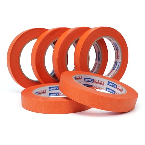 Adhes Orange Masking Tape 0.9" x 55yds Painters Tape - size: 0.7‘’ x 55yds