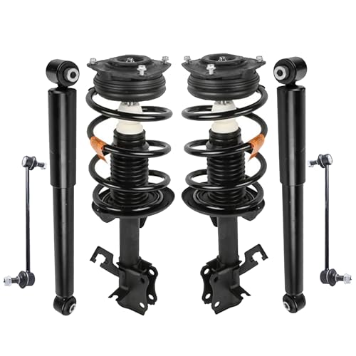 Front Suspension Kit Compatible for 07-12 Nissan Sentra 172378 K750096 - style: 07-12 Sentra Front Struts + Sway Bar Links