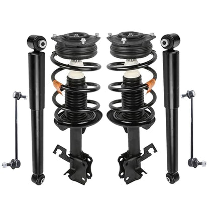 Front Suspension Kit Compatible for 07-12 Nissan Sentra 172378 K750096 - style: 07-12 Sentra Front Struts + Sway Bar Links