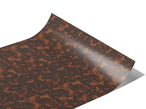 Rwraps Calcified Ore Rust Gloss Vinyl Film Wrap 59in x 1ft Vinyl Vehicle Car Film Sheet Roll - color: Calcified Ore Rust Gloss, size: 59in x 1ft W/ Application Card