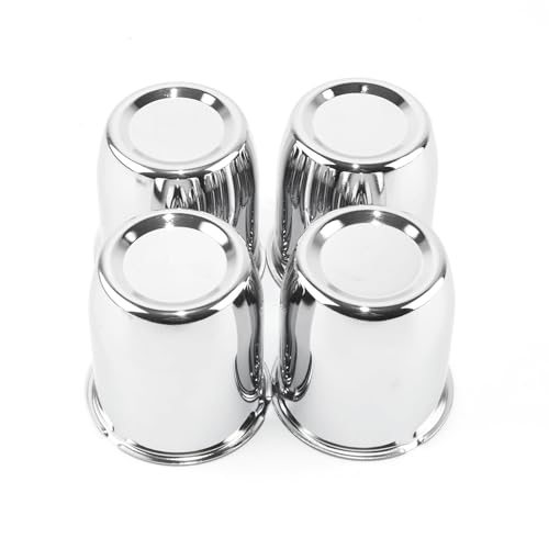 Rtrhinotuning Stainless Steel Push Through Center Caps 3.19" for Trailer Truck Rv Wheel Rims Chrome Trailer Hub Cap 3.6" Hight 4 PCS Wheel Center Caps - color: Chrome, size: 3.19" Center Hole, 3.6" Height