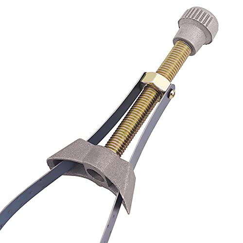 AHL Car Auto Oil Filter Removal Tool Strap Wrench 60mm To 120mm Diameter Adjustable Compatible with Car, Truck, Honda Yamaha Suzuki