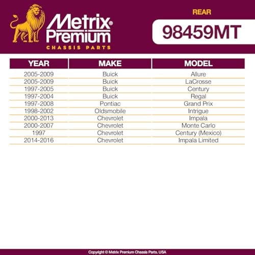 Metrix Premium Chassis Parts Sway Bar End Link Kit Fits Buick Allure 05-09 - size: K6662 x2/ PAIR