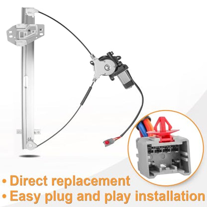 Front Driver Side Power Window Regulator with Motor Assembly fit for Honda Element 2003 2004 2005 2006 2007 2008 2009 2010, Left, 748-131 - style: Front Driver Side