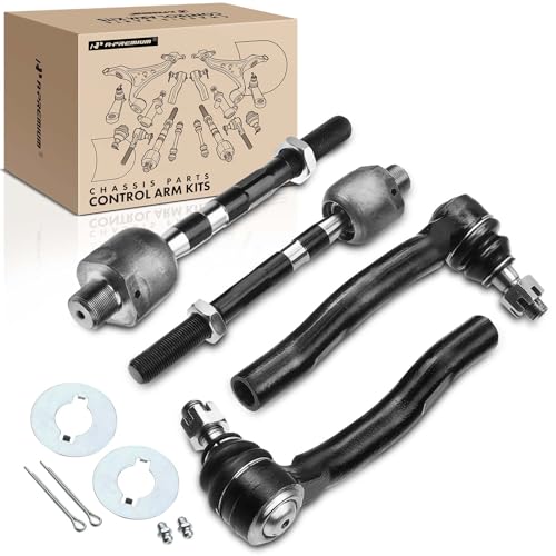 A-Premium Front Inner & Outer Tie Rod End Kit Fix Uneven Tire Wear