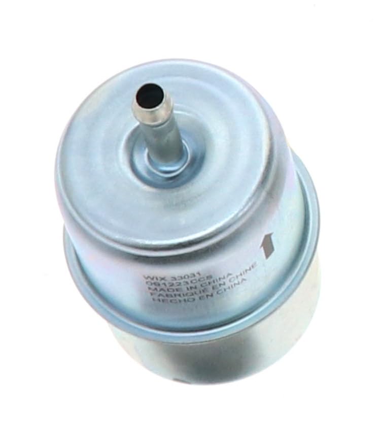 WIX 33031 In-Line Fuel Filter Replacement Compatible with Various Early Model Import and Domestic - 1/4" Inlet and Outlet, Gasoline Only (12 Micron)