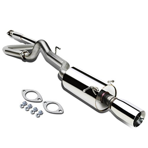 DNA MOTORING CBE-CCBT05-NRT Stainless Steel Cat Back Exhaust System [Compatible with 05-10 Chevy Cobalt 2.2L DOHC / 07-10 Pontiac G5 2.2L DOHC] - color: Rolled