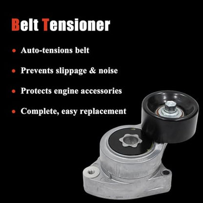 AUCERAMIC 90K-38278D Serpentine Drive Belt Tensioner Pulley Assembly
