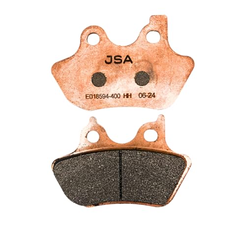JSA Brakes 400 HH Front or Rear Motorcycle Brake Pads, Premium Harley Davidson Brake Pads Set, Organic Component, OEM Replacement for Street Glide, Sportster, Softail, Road Glide – FA400