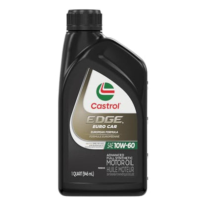 Castrol EDGE Euro 10W-60 Advanced Full Synthetic Motor Oil, 1 Qt, 6 Pack