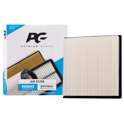 PG PA5642 Engine Air Filter | Fits 2011-2026 Ford F-150 3.5L, 5.0L; 2011-2016 F-250 Super Duty, F-350 6.2L; 2007-2014 Expedition, Lincoln Navigator 5.4L