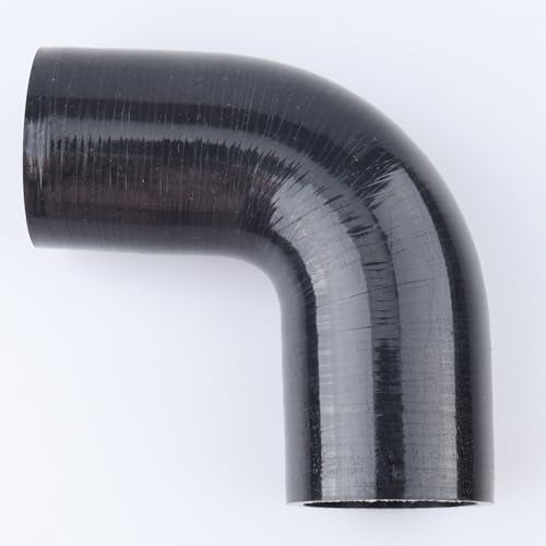 AC PERFORMANCE ID 1-7/8" 90° Degree Elbow Silicone Hose Coupler Black - color: Black, size: ID 1-7/8" (48mm)