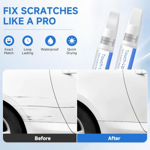 Black/Magnetic Black Pearl G41 for NISSAN Touch Up Paint Kit, Exact Match Touch Up Paint with 2K Clear Coat, Professional Scratch and Chip Repair - color: Black/Magnetic Black Pearl