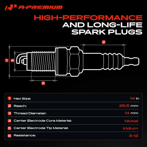 A-Premium Ignition Coil Pack and Iridium Spark Plugs - color: Yellow