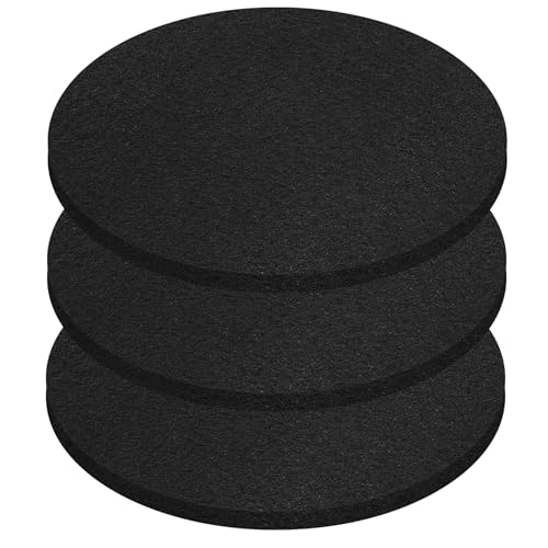 Oil Drain Splash Pad 3 Pcs 15 inch Diameter Oil Pan Splash Guard, Anti Splash Oil Drain Mat, No Splatter Oil Pad Fits Most Oil Drains - Round, Black - color: Round, size: 15"-3PCS