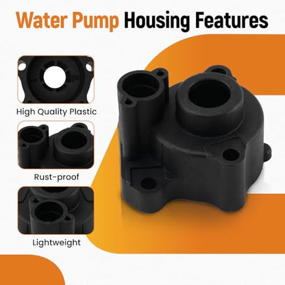 maXpeedingrods Water Pump Impeller Repair Kit for Yamaha Outboard 2-Stroke - size: For 60-90 HP 1984-2009 w/ Water Pump Housing