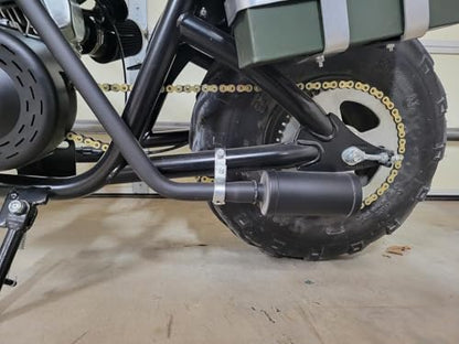 212cc Exhaust Pipe Muffler for Coleman CT200U CT200U-EX BT200X Minibike - color: Black