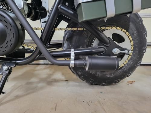 212cc Exhaust Pipe Muffler for Coleman CT200U CT200U-EX BT200X Minibike - color: Black
