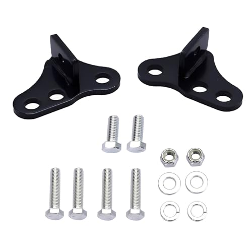 Rear Adjustable Lowering Kit 1''-2" Inch for Harley Davidson Touring Bikes Electra Glide/Ultra Glide/Street Glide/Road King Standards 1993-2001 - color: Black#6