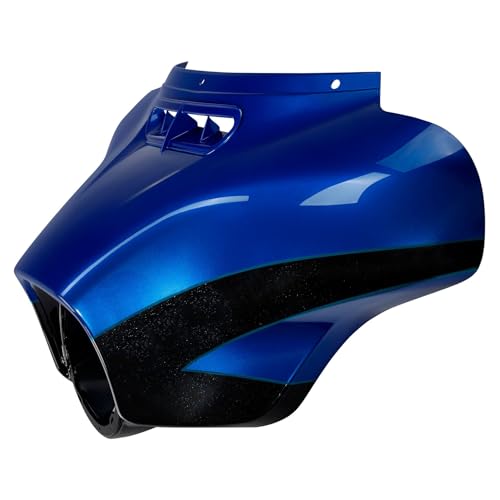 HR3 Candy Cobalt/Indigo Ink Batwing Outer Fairing Body + Vent Trim Compatible with 2017 CVO Street Glide FLHXSE - color: Candy Cobalt / Indigo Ink