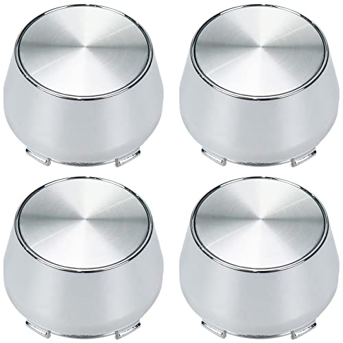 Modengzhe 4PCS Wheel Center Caps, 60mm Wheel Rim Hub Center Covers (Silver) - color: Silver