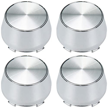 Modengzhe 4PCS Wheel Center Caps, 60mm Wheel Rim Hub Center Covers (Silver) - color: Silver