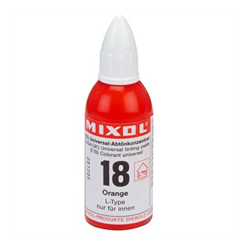 Mixol Universal Tints, Orange, #18, 20 ml - color: Orange, size: 0.7 Fl Oz (Pack of 1)
