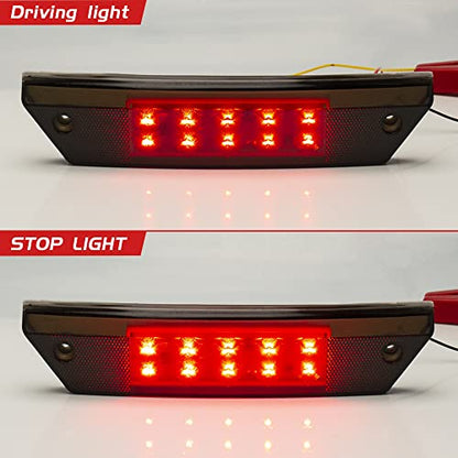 LED Tail Light for Ranger 900 800 700, Rear Taillight Compatible With Polaris Ranger 500 700 800 900 2009-2016 Replacement OEM Part# 2411099 Brake Stop Light Accessories（2411099-Smoke2PCS） - color: 2411099-Smoke2PCS