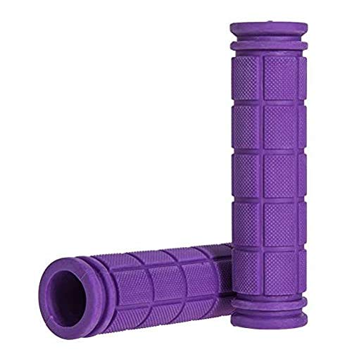 Bike Handlebar Grips with Tassel for Girls Boys and Kids - color: Purple